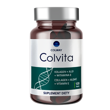 Colvita | Kolagen rybi + Algi + Witamina E | 60 Kapsułek | COLWAY